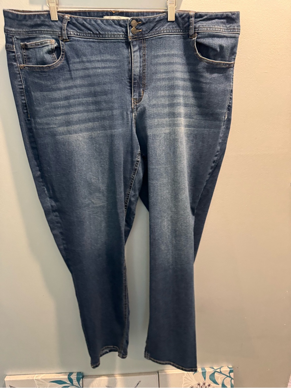 Straight-Leg Women's Denim Jeans Blue est 1946 Denim 22/w Curvy plus size